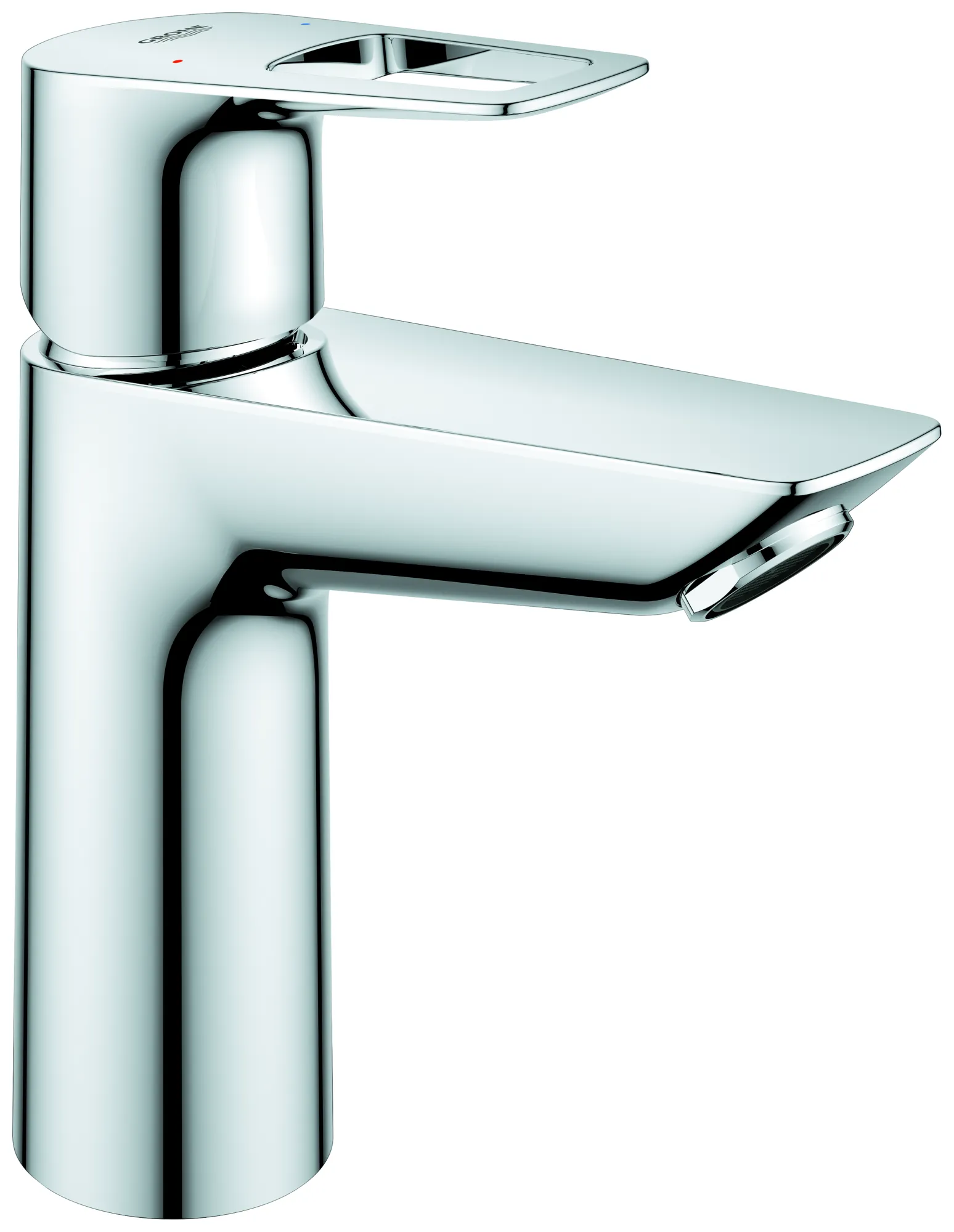 Einhand-Waschtischbatterie BauLoop 23886_1, M-Size, Einlochmontage, mit Temperaturbegrenzer, EcoJoy 5,7 l/min Mousseur, glatter Körper, Push-open Ablaufgarnitur aus Kunststoff 1 1/4″, chrom Einhand-Waschtischbatterie BauLoop 23886_1, M-Size, Einlochmontage, mit Temperaturbegrenzer, EcoJoy 5,7 l/min Mousseur, glatter Körper, Push-open Ablaufgarnitur aus Kunststoff 1 1/4″, chrom