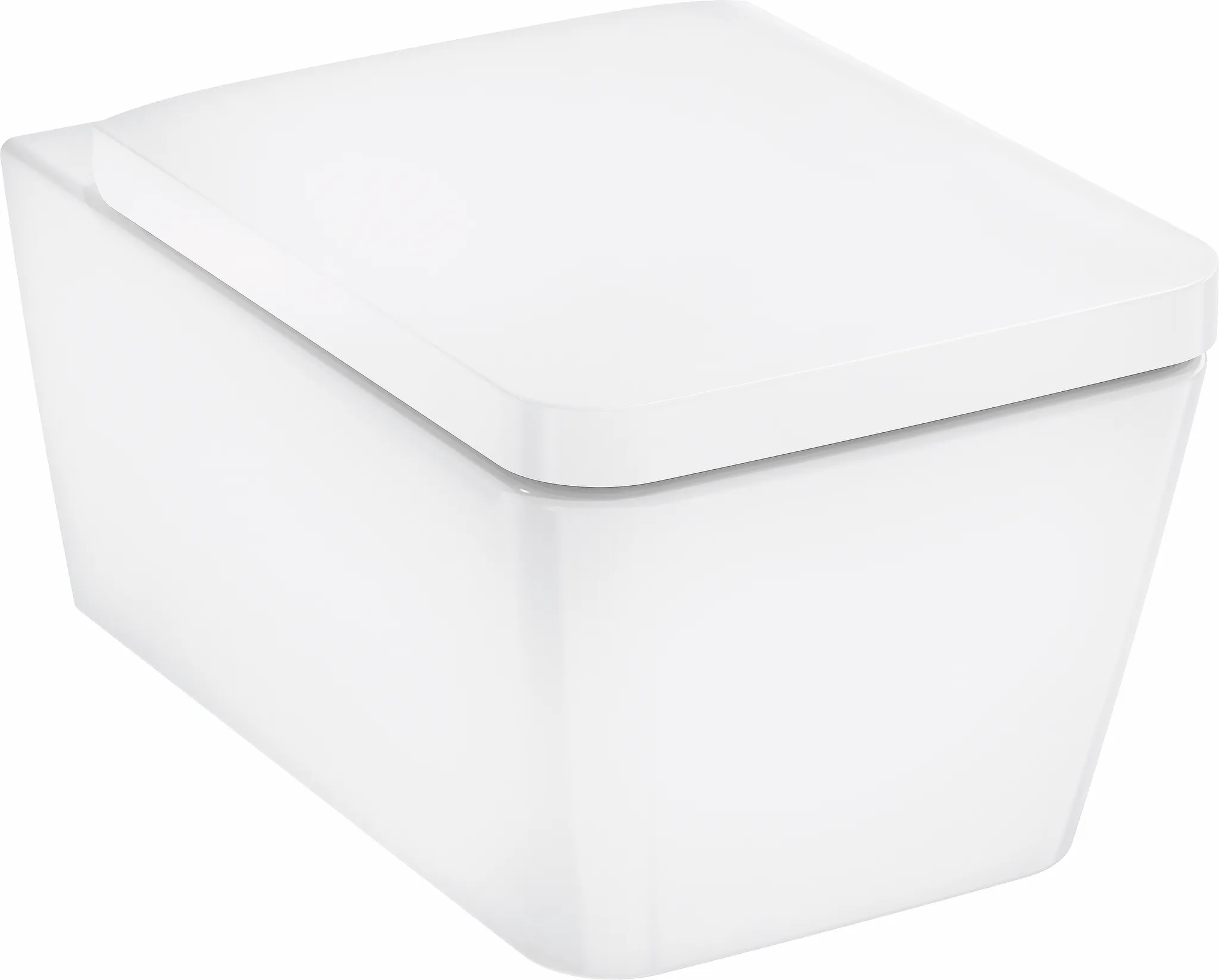 EluPura Q Wand WC Set 540 AquaFall Flush mit WC-Sitz mit SoftClose und QuickRelease Weiß