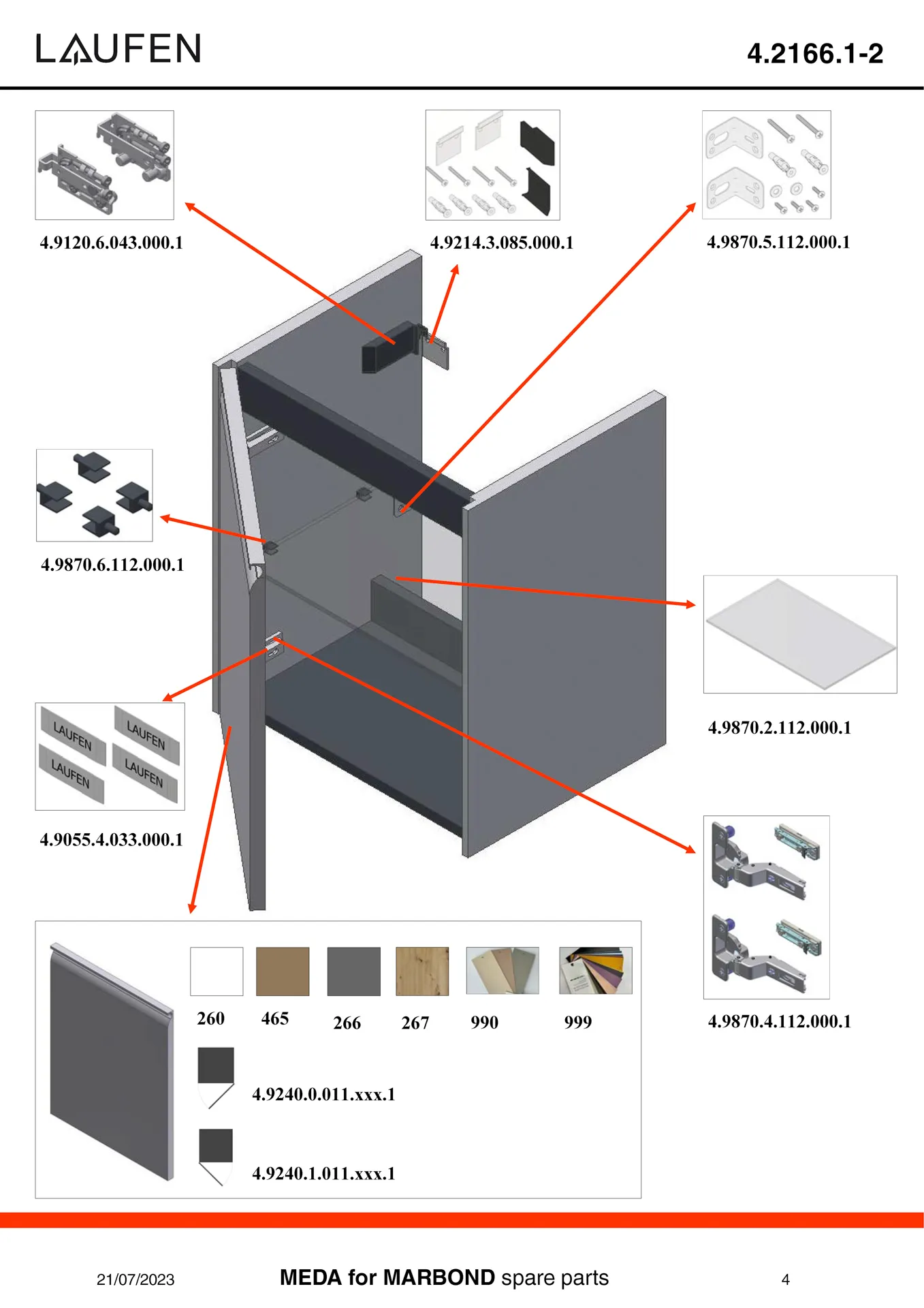 Laufen Waschtischunterbau MEDA, 339x437x515, 1 Tür Scharnier rechts, integrierte Griffleiste, Soft-Close, 1 Glasablage (fix), für Möbelhandwaschbecken MEDA H814110 (45 cm), weiß matt Laufen Waschtischunterbau MEDA, 339x437x515, 1 Tür Scharnier rechts, integrierte Griffleiste, Soft-Close, 1 Glasablage (fix), für Möbelhandwaschbecken MEDA H814110 (45 cm), weiß matt