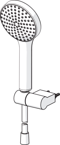 HA Handbrausegarnitur HANSAACTIVEJET 8438 1-strahlig Chrom/Hellgrau