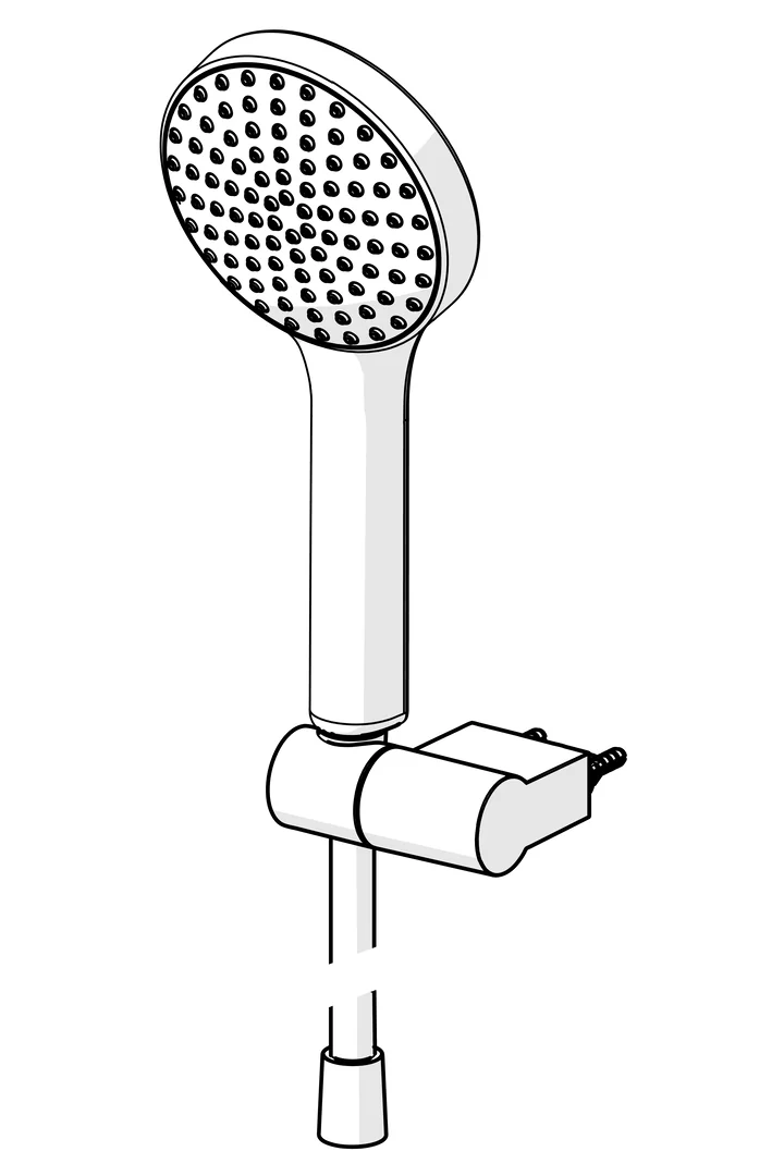 HansaACTIVEJET Handbrausegarnitur Hansaactivjet 8438 1-strahlig Chrom/Hellgrau HansaACTIVEJET Handbrausegarnitur Hansaactivjet 8438 1-strahlig Chrom/Hellgrau