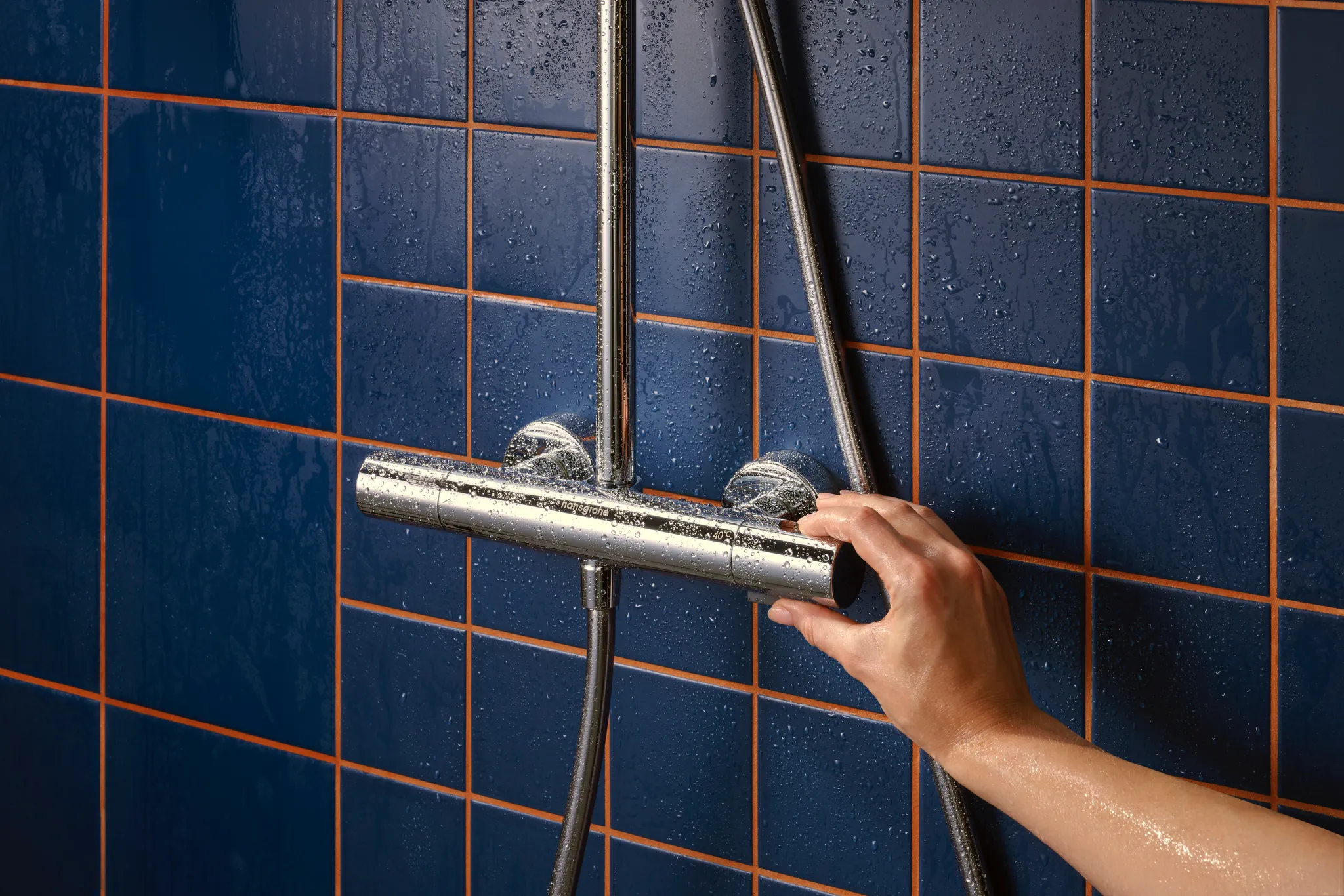 Activera S Showerpipe 240 1jet EcoSmart mit Ecostat Fine Varia, Chrom