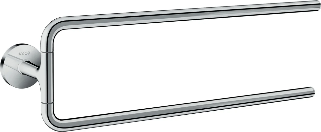 Hansgrohe AXOR Universal Circular Handtuchhalter zweiarmig, Chrom, 490 mm, schwenkbar