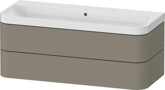 Duravit Waschtischunterschrank c-shaped Set wandhängend „Happy D.2 Plus“ 117,5 × 48 × 49 cm Duravit Waschtischunterschrank c-shaped Set wandhängend „Happy D.2 Plus“ 117,5 × 48 × 49 cm
