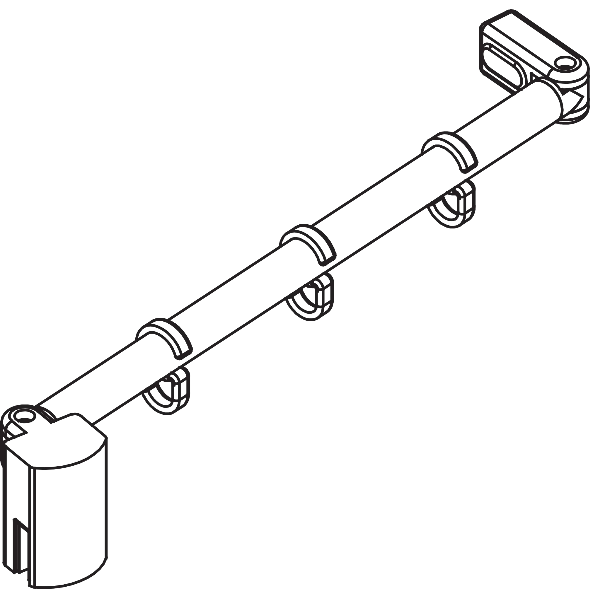 Kermi Duschdesign Stabilisierung „DIGA“ 700 mm