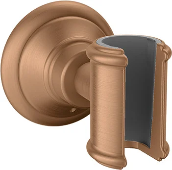 Hansgrohe AXOR Montreux Brausenhalter BBR, Brushed Bronze, 68 x 68 x 84 mm, konische Aufnahme für Brauseschläuche mit konischer Mutter