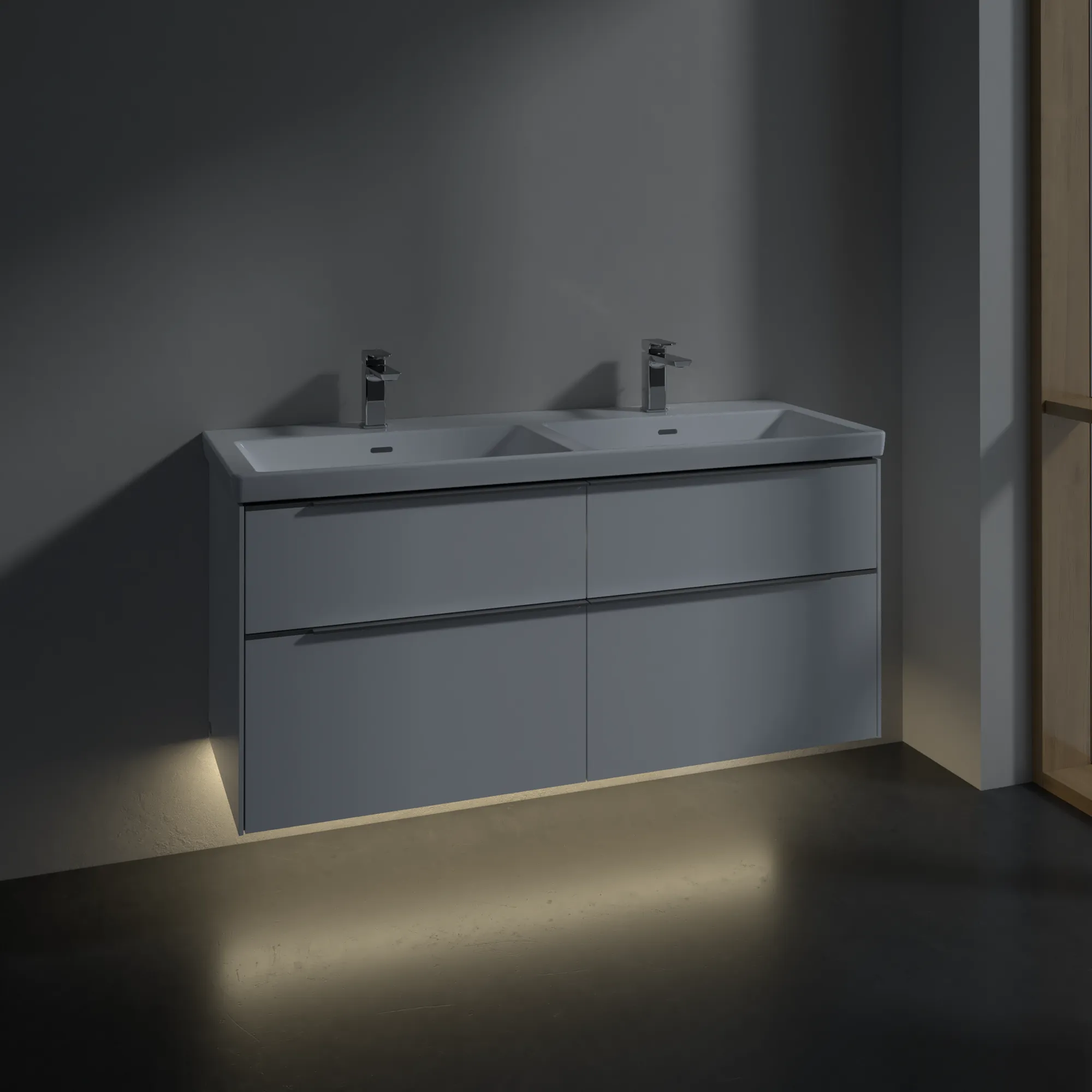 Villeroy & Boch Subway 3.0 Waschbeckenunterschrank C568L0, 1272 x 576 x 478 mm, Brilliant White