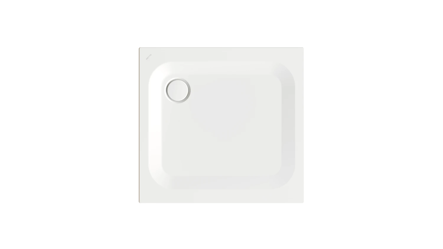 Bette rechteck Duschwanne „BetteUltra“ 900 × 850 mm ohne Oberflächenbeschichtung, mit BetteGlasur Plus, ohne Wannenträger, in Star White