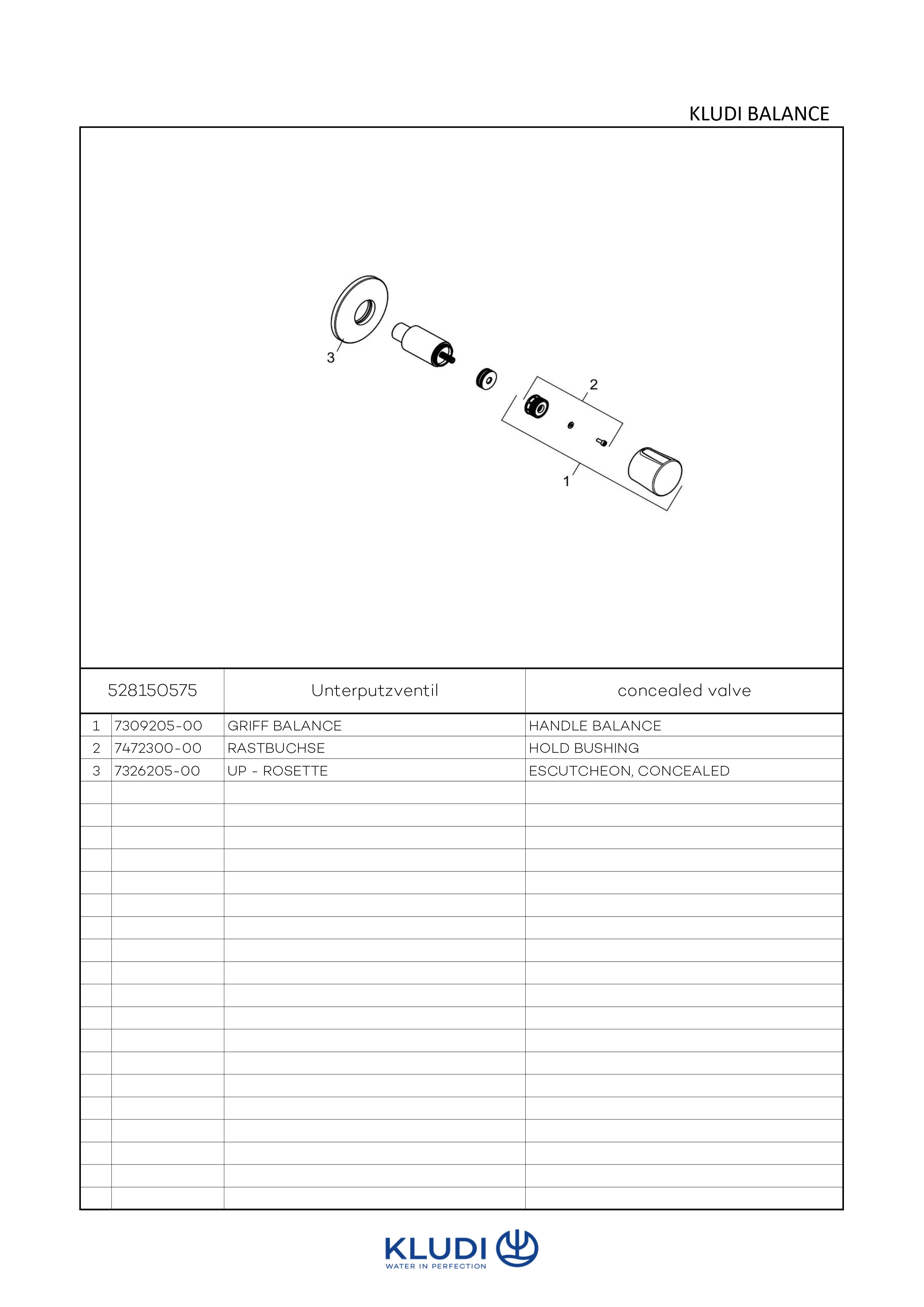 BALANCE UPVentil, FeinbauSet Bausatz 2 Fertigmontage chrom BALANCE UPVentil, FeinbauSet Bausatz 2 Fertigmontage chrom