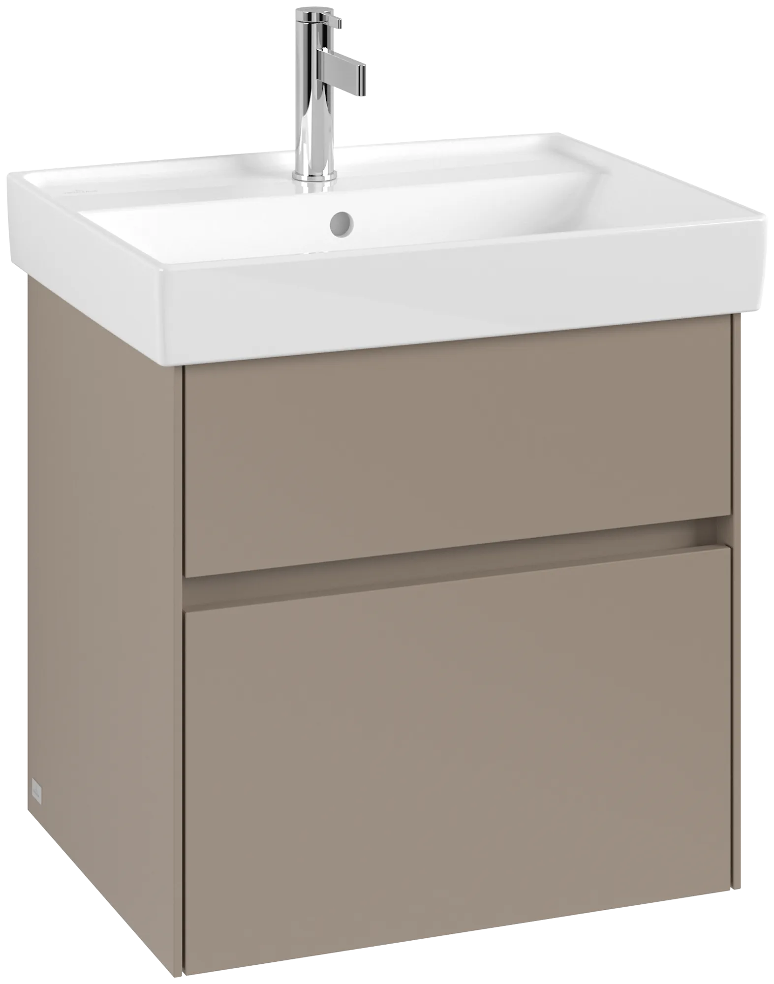 Villeroy & Boch Collaro Waschbeckenunterschrank C00800, 554 x 546 x 444 mm, Taupe