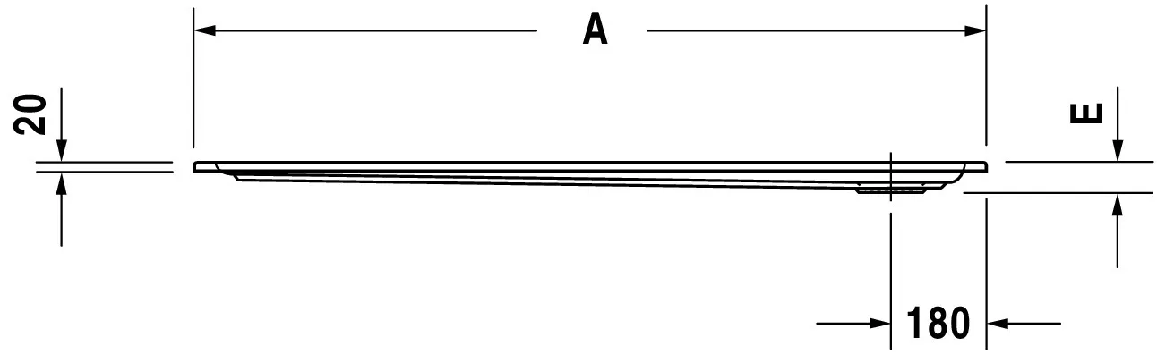 Duravit rechteck Duschwanne „Starck Slimline“ 140 × 75 cm ohne Antislip Duravit rechteck Duschwanne „Starck Slimline“ 140 × 75 cm ohne Antislip