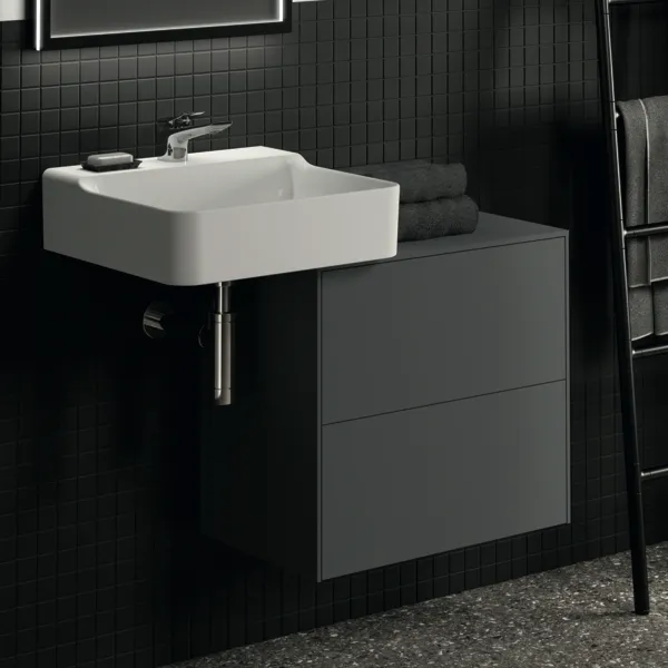 Ideal Standard Waschtischunterschrank Conca, 2 Auszüge, anthrazit Ideal Standard Waschtischunterschrank Conca, 2 Auszüge, anthrazit