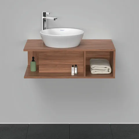 Duravit Waschtischunterschrank wandhängend „D-Neo“ 80 × 26 × 48 cm Nussbaum Natur