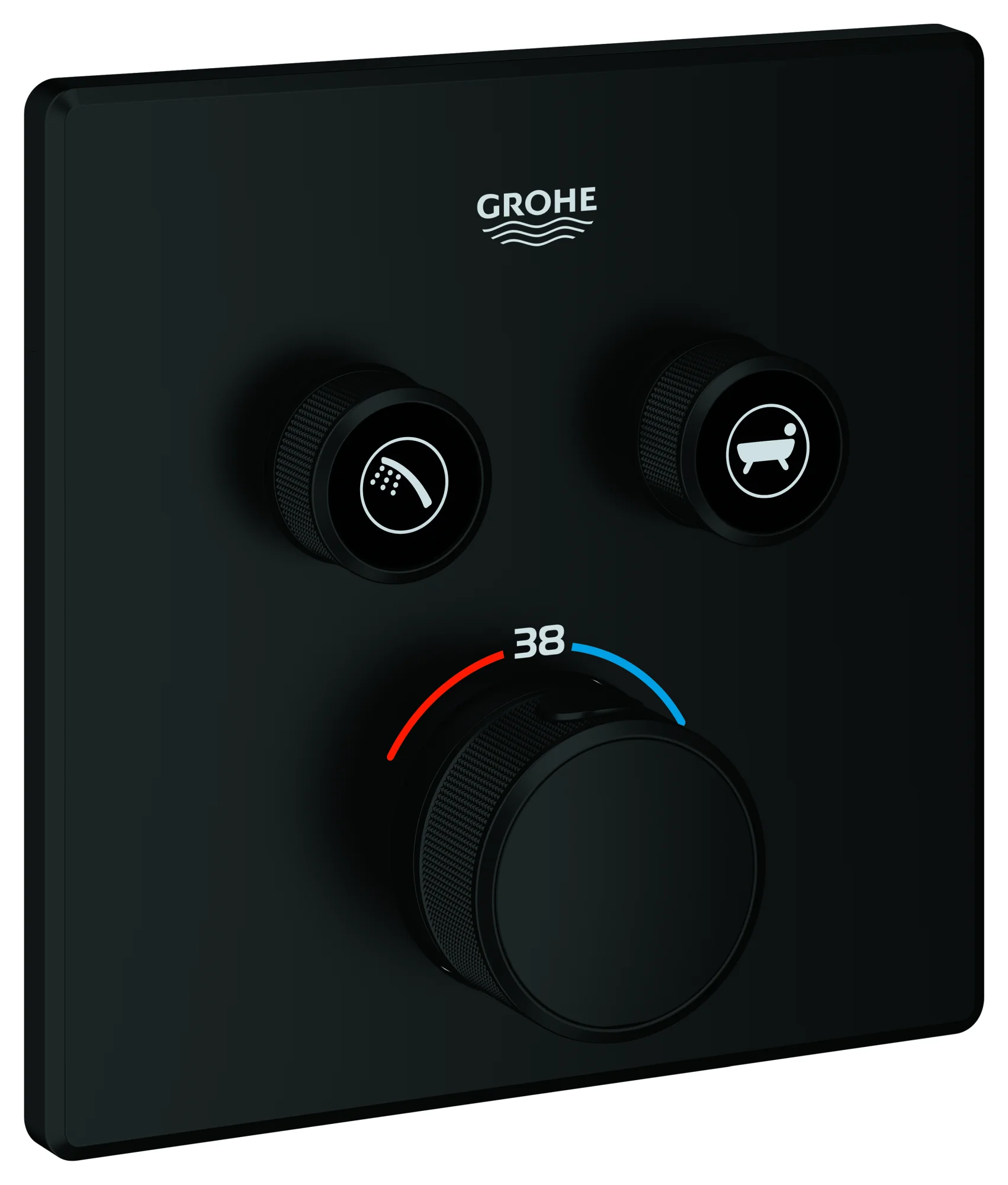 Grohe Unterputz-Armatur „Grohtherm SmartControl“ in matte black Grohe Unterputz-Armatur „Grohtherm SmartControl“ in matte black