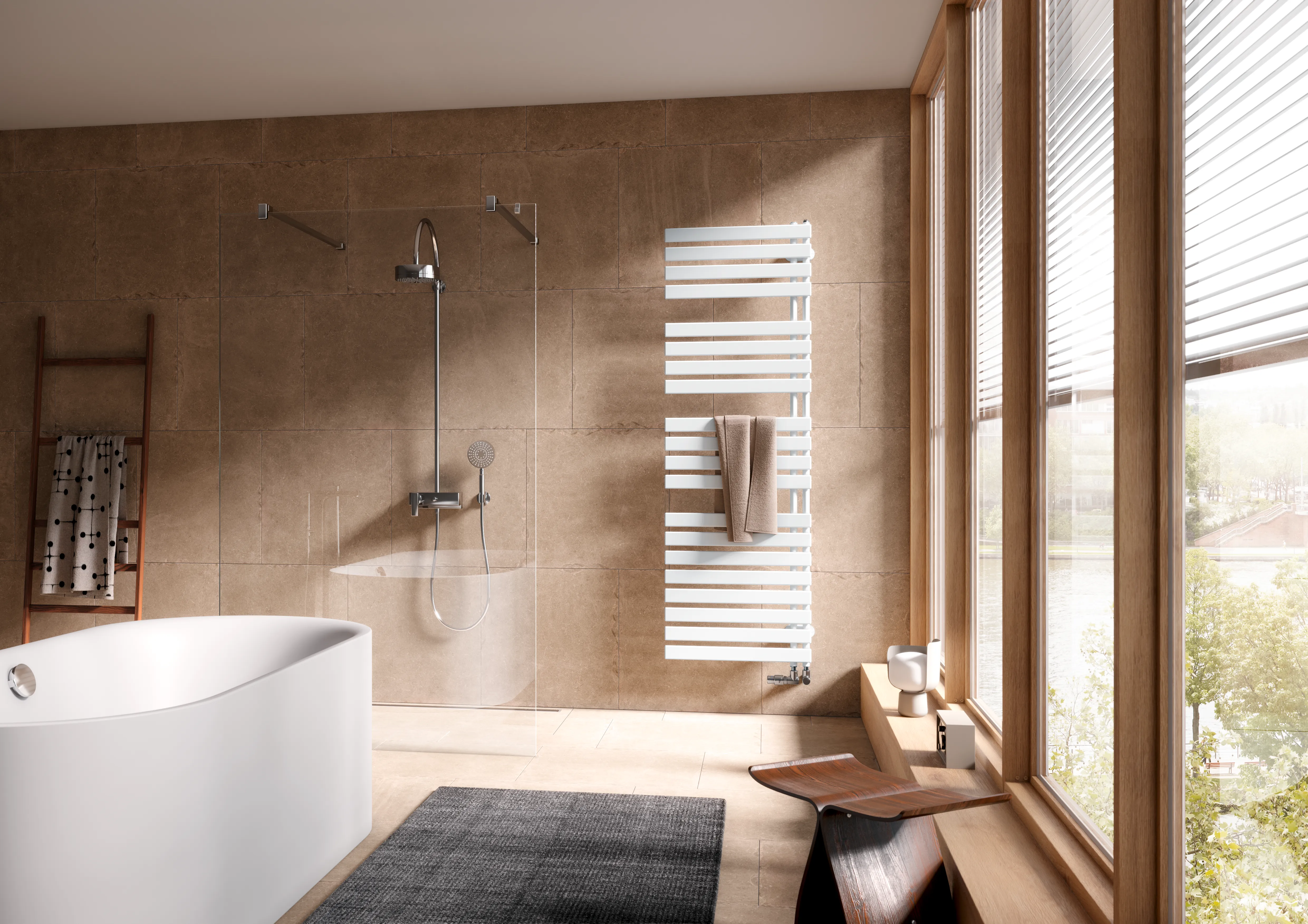 Kermi Design-Heizkörper „Credo® Half® flat“ 45 × 100 cm in Farbkonzept Kermi Design-Heizkörper „Credo® Half® flat“ 45 × 100 cm in Farbkonzept