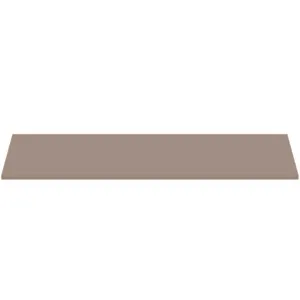 Waschtischplatte i.life B ohne Ausschnitt 1204x506x18mm Weiß matt