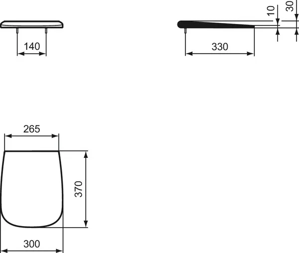 Ideal Standard Urinaldeckel „PrivoII“ Ideal Standard Urinaldeckel „PrivoII“