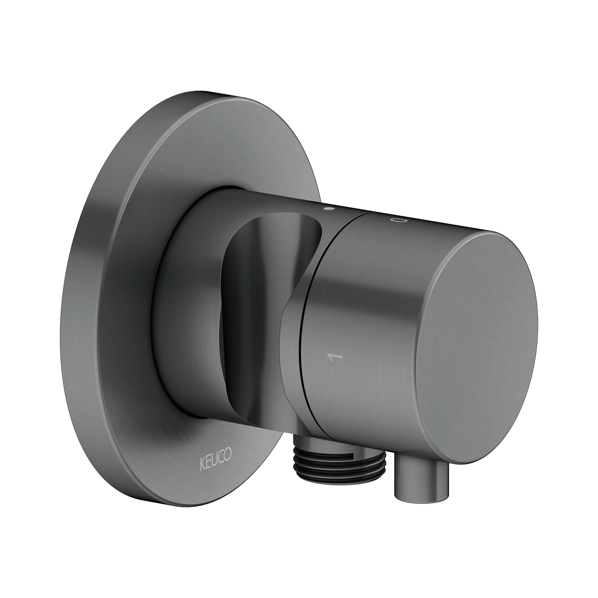 KEUCO IXMO Ab- und Umstellventil Unterputz für 2 Verbraucher mit Schlauchanschluss und Brausehalter Schwarzchrom KEUCO IXMO Ab- und Umstellventil Unterputz für 2 Verbraucher mit Schlauchanschluss und Brausehalter Schwarzchrom