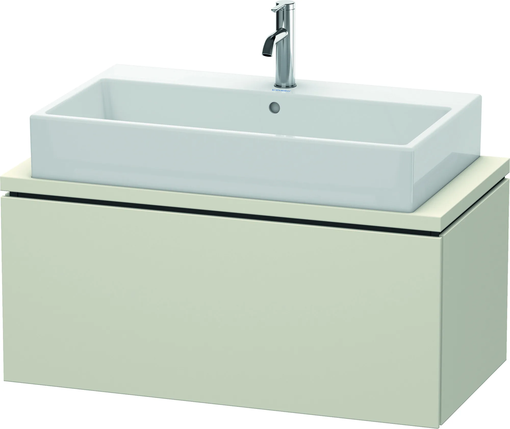 Duravit Waschtischunterschrank wandhängend „L-Cube“ 92 × 40 × 47,7 cm Taupe Matt Duravit Waschtischunterschrank wandhängend „L-Cube“ 92 × 40 × 47,7 cm Taupe Matt