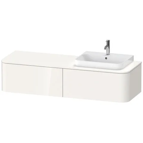 Duravit Waschtischunterschrank wandhängend „Happy D.2 Plus“ 160 × 35,4 × 55 cm, rechts Duravit Waschtischunterschrank wandhängend „Happy D.2 Plus“ 160 × 35,4 × 55 cm, rechts