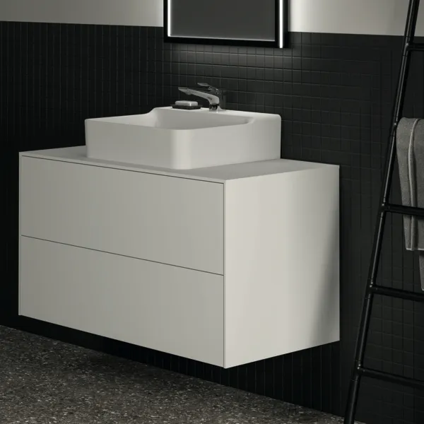 Ideal Standard Waschtischunterschrank Conca, 2 Auszüge, Weiß Ideal Standard Waschtischunterschrank Conca, 2 Auszüge, Weiß