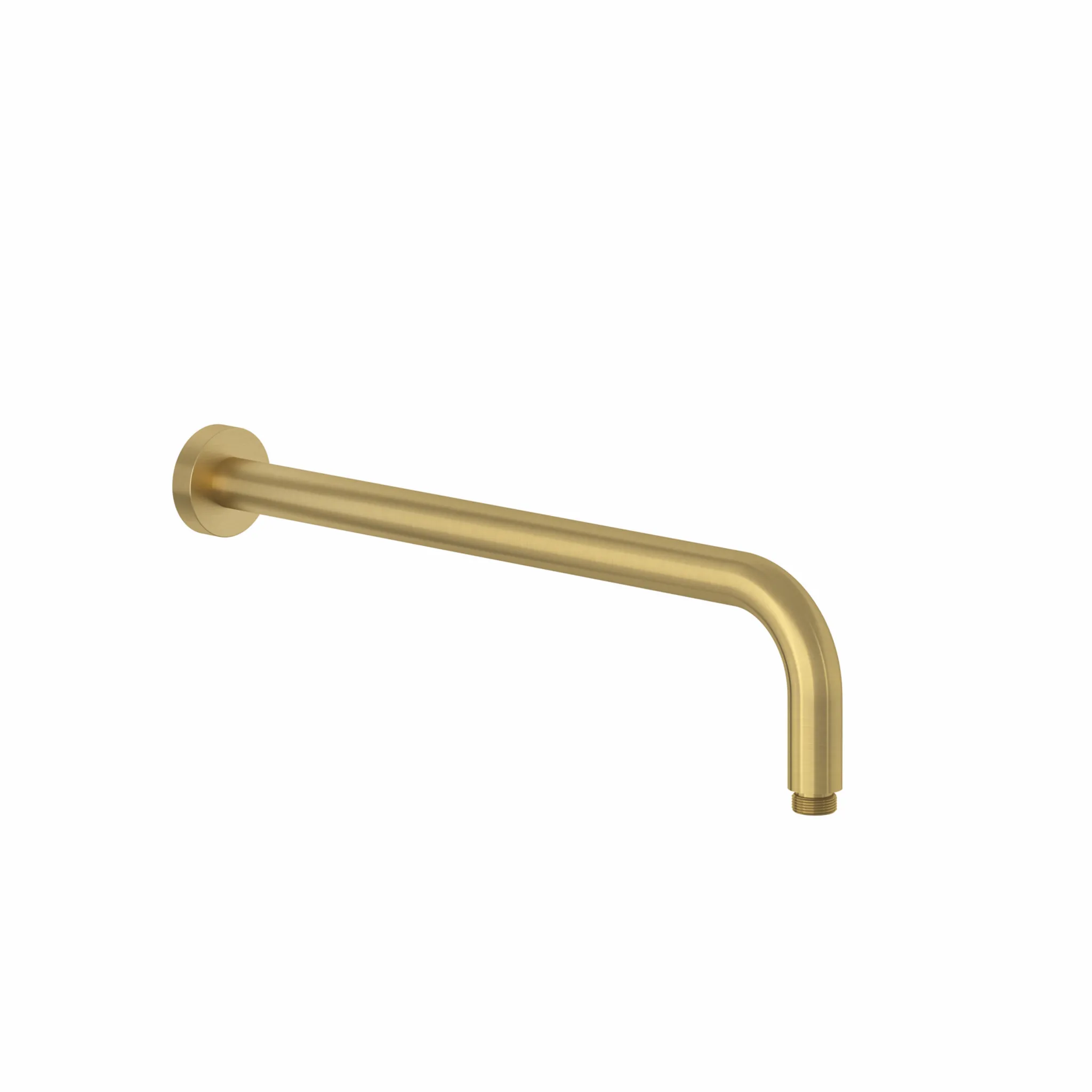 Kludi A-QA Wand-Brausearm 400 mm, Brushed Gold, für Kopfbrausen, starre Wandmontage