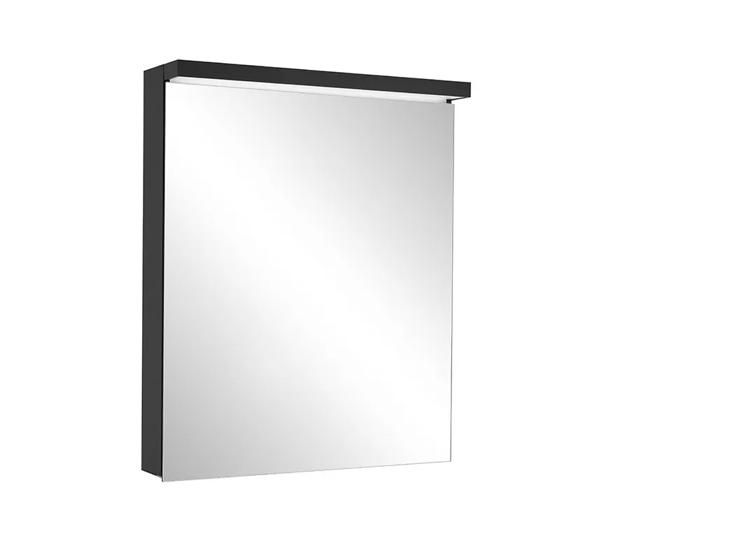 Schneider Spiegelschrank „BORDOTW“ in schwarz matt mit Spiegel-Rückwand Schneider Spiegelschrank „BORDOTW“ in schwarz matt mit Spiegel-Rückwand