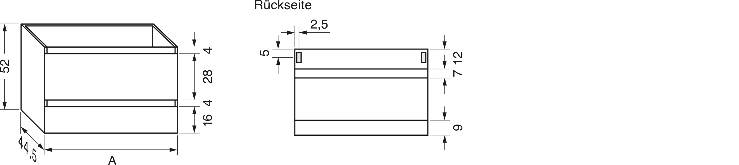 repaBAD Unterschrank Cube 45WP/ 80 cm repaBAD Unterschrank Cube 45WP/ 80 cm