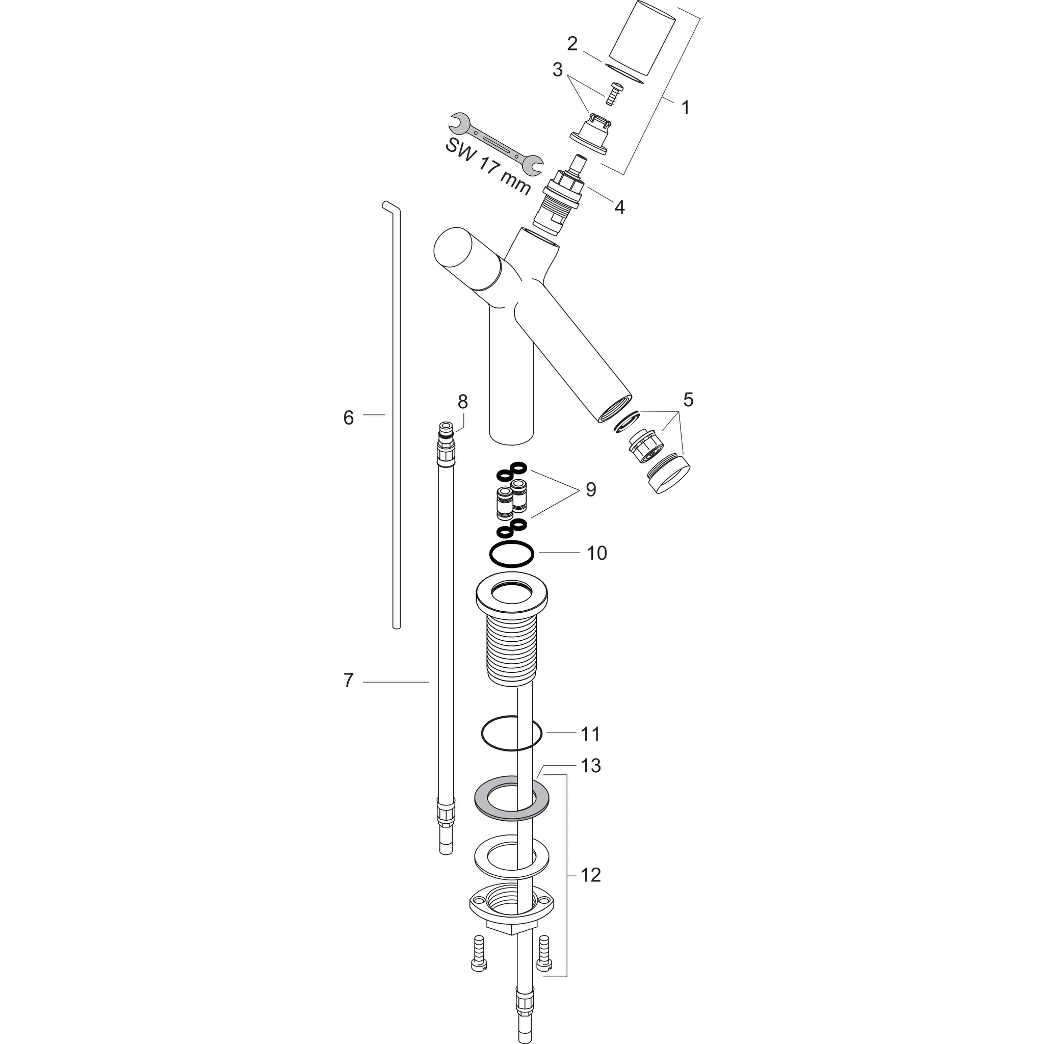 Hansgrohe AXOR Starck 2-Griff Waschtischarmatur 80 mit Zugstangen-Ablaufgarnitur, Chrom Hansgrohe AXOR Starck 2-Griff Waschtischarmatur 80 mit Zugstangen-Ablaufgarnitur, Chrom