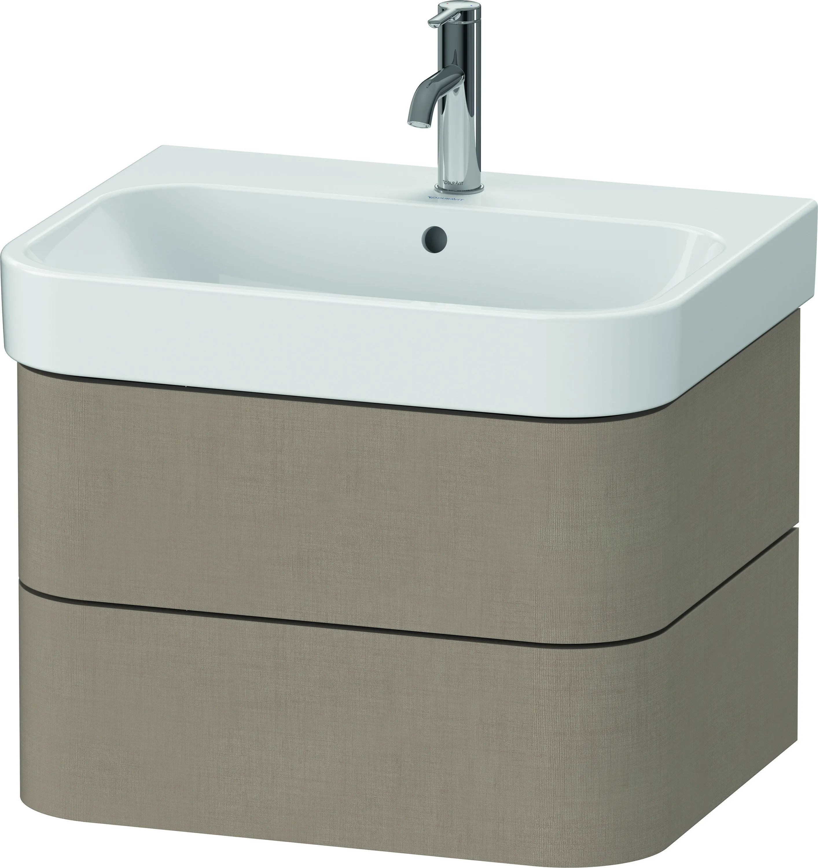 Duravit Waschtischunterschrank wandhängend „Happy D.2 Plus“ 62,5 × 41,5 × 49 cm Leinen Duravit Waschtischunterschrank wandhängend „Happy D.2 Plus“ 62,5 × 41,5 × 49 cm Leinen