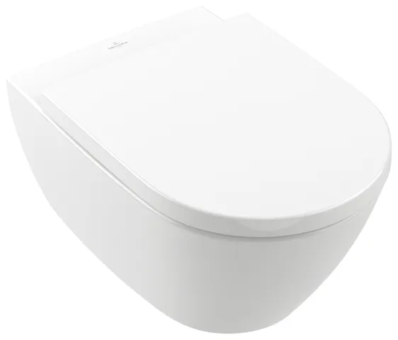 Wand-Tiefspül-WC DirectFlush „Subway 2.0“ 37 × 36,5 × 56 cm in Weiß Alpin, ohne Spülrand, Abgang waagerecht