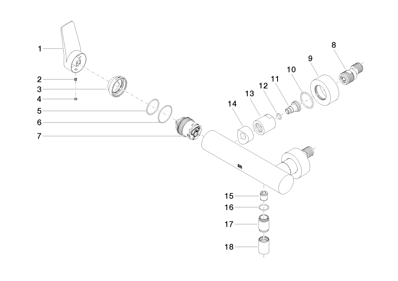 Brause-Einhandbatterie für Wandmontage LISSÉ Chrom 33300845 Brause-Einhandbatterie für Wandmontage LISSÉ Chrom 33300845