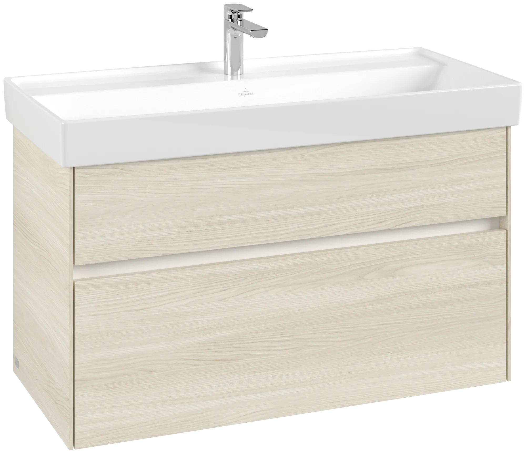 Villeroy & Boch Waschtischunterschrank „Collaro“ 954 × 546 × 444 mm White Oak, für Becken mittig, ohne Beleuchtung