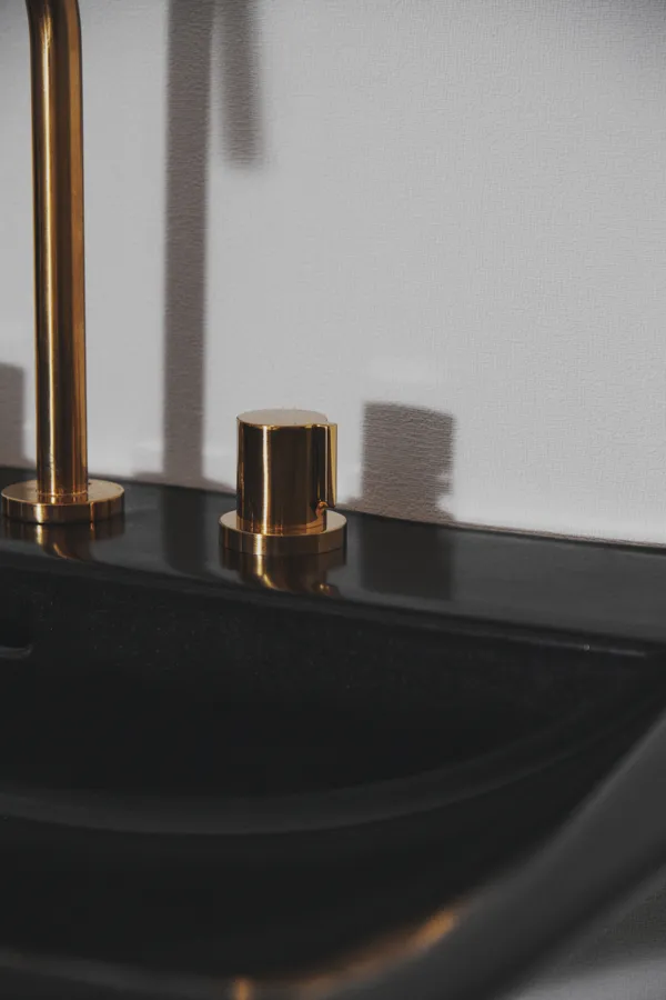 Ideal Standard Joy Arm 3-Loch Waschtischarmatur BC783A2, Brushed Gold Ideal Standard Joy Arm 3-Loch Waschtischarmatur BC783A2, Brushed Gold