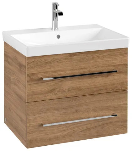 Villeroy & Boch Waschtischunterschrank „Avento“ für Schrankwaschtisch 630 × 514 × 452 mm Kansas Oak, Soft Closing