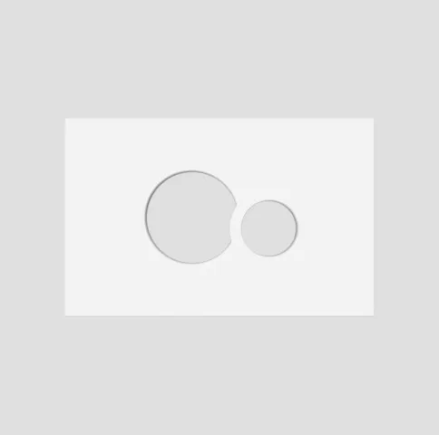 SANIT Tastenrahmen Betätigungsplatte SG706 Glas weiß SANIT Tastenrahmen Betätigungsplatte SG706 Glas weiß