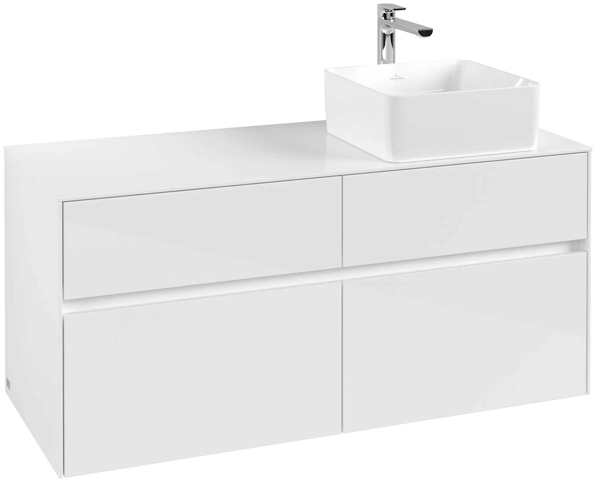 Villeroy & Boch Collaro Waschbeckenunterschrank C04300 1200x548x500mm Glossy White