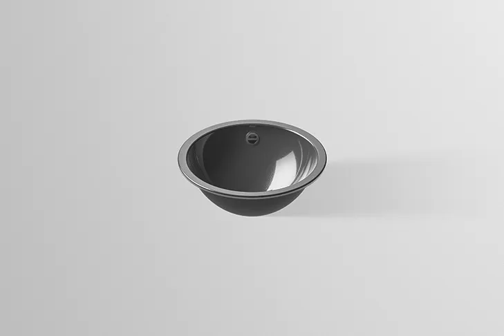 Waschbecken „K-Serie“ 400 × 140 mm in Dark Iron