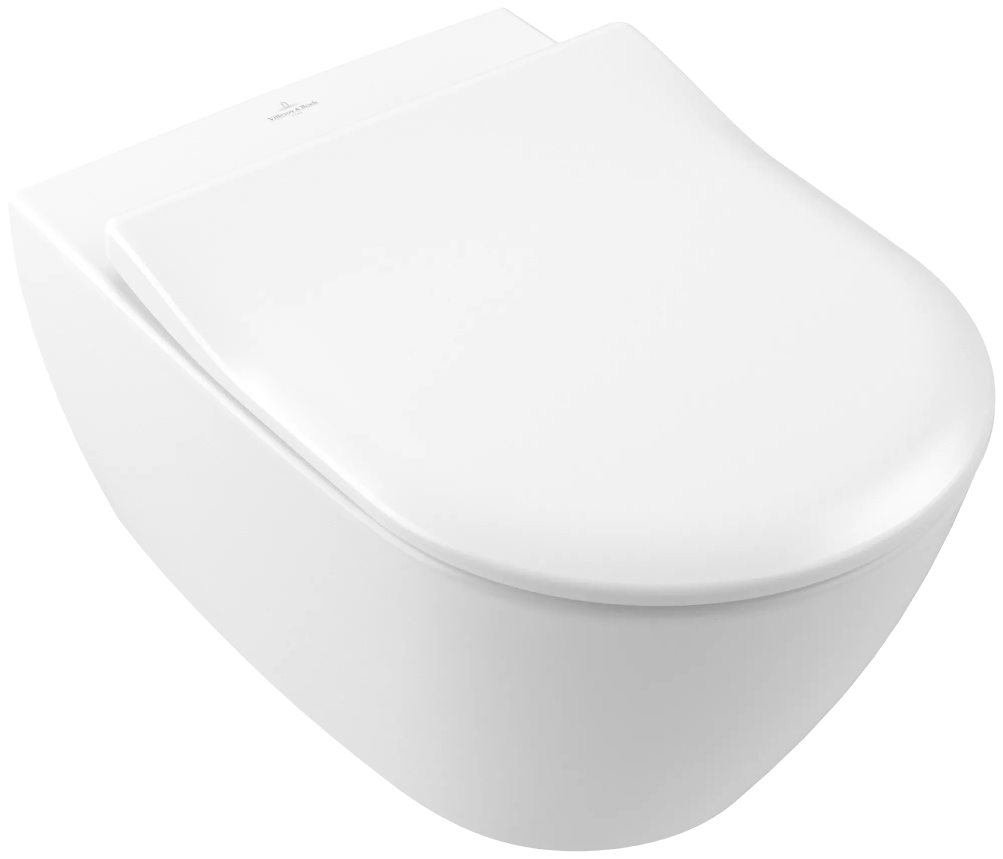 Wand-Tiefspül-WC DirectFlush „Subway 2.0“ 37 × 36,5 × 56 cm in Stone White, ohne Spülrand, Abgang waagerecht