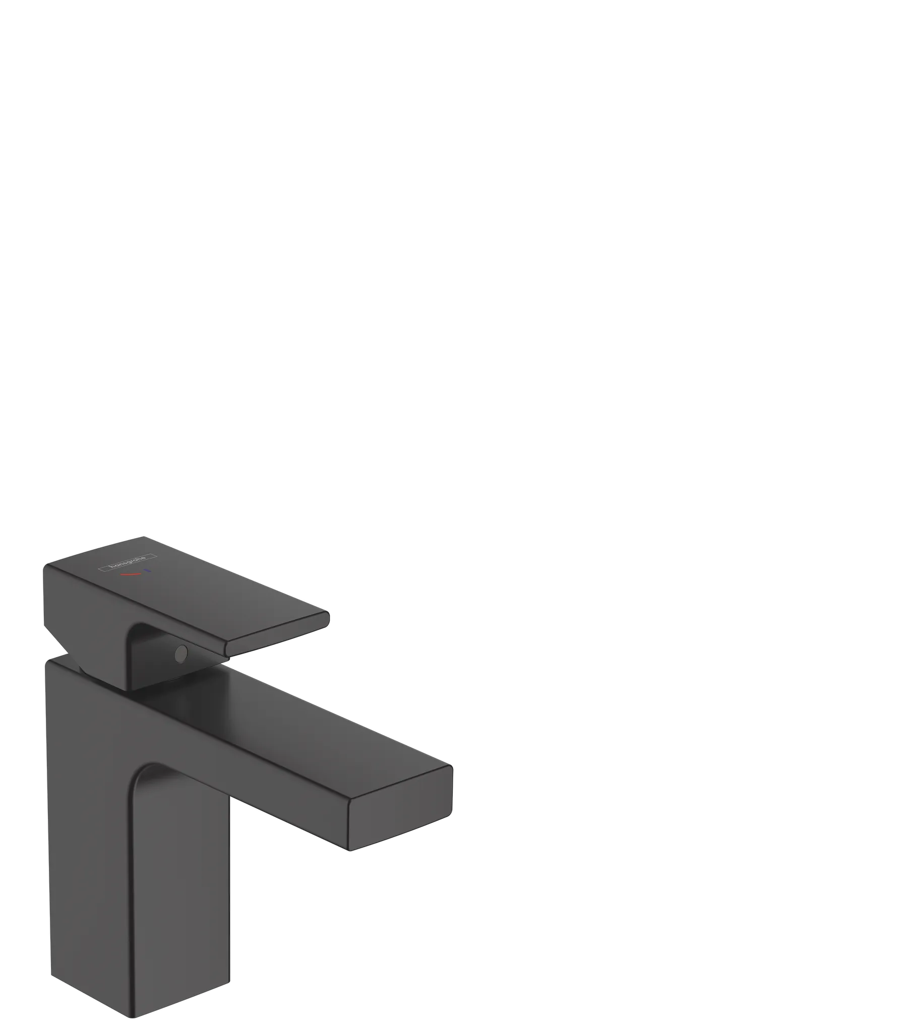 Hansgrohe Vernis Shape Einhebel-Waschtischmischer 100 CoolStart mit isolierter Wasserführung und Zugstangen-Ablaufgarnitur, Mattschwarz Hansgrohe Vernis Shape Einhebel-Waschtischmischer 100 CoolStart mit isolierter Wasserführung und Zugstangen-Ablaufgarnitur, Mattschwarz