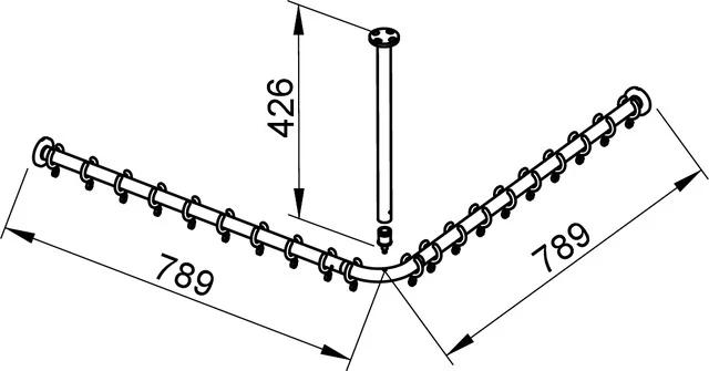 Plan 14936170800 Brausevorhangstangen-Set für Dusche 800 x 800 mm silber-eloxiert Plan 14936170800 Brausevorhangstangen-Set für Dusche 800 x 800 mm silber-eloxiert