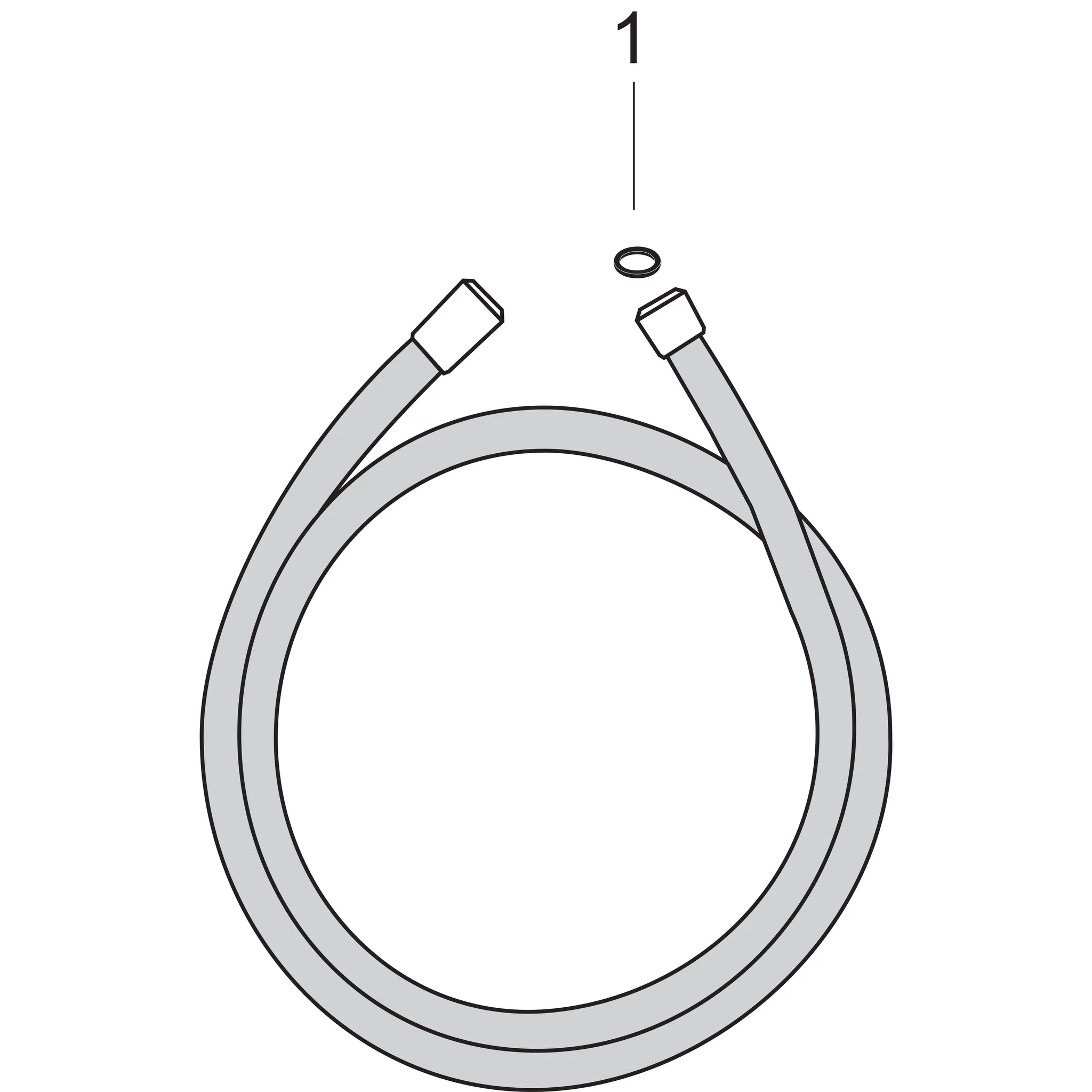 Hansgrohe AXOR Anschl/Halter, Metalleffekt Brauseschlauch 1,25 m Chrom Hansgrohe AXOR Anschl/Halter, Metalleffekt Brauseschlauch 1,25 m Chrom
