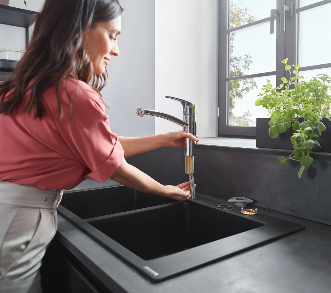 Hansgrohe Focus M41 Einhebel-Küchenmischer 160, 1jet, Chrom