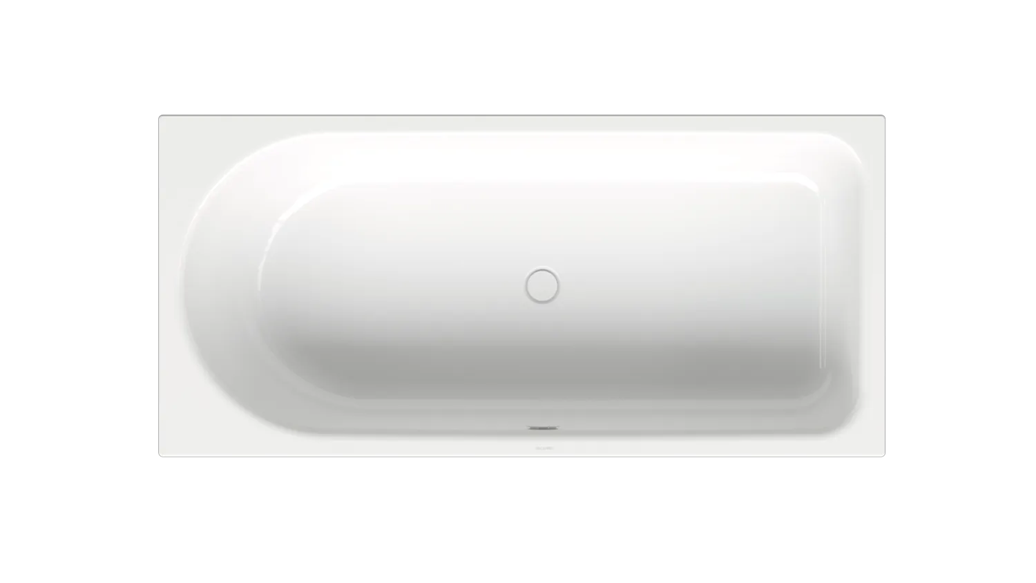BetteOcean Badewannen Rechteck Low-Line, weiß, glasierter Titan-Stahl, 1700 x 800 mm, Randhöhe 40 mm, Einbau mit Unterbau, Bade-Duschkombination
