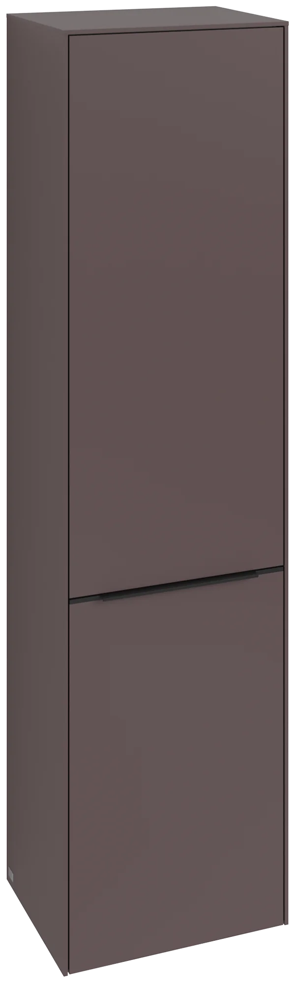 Villeroy & Boch Hochschrank Subway 3.0, Eckig Dark Berry, 450x1710x346mm, mit Absenkautomatik