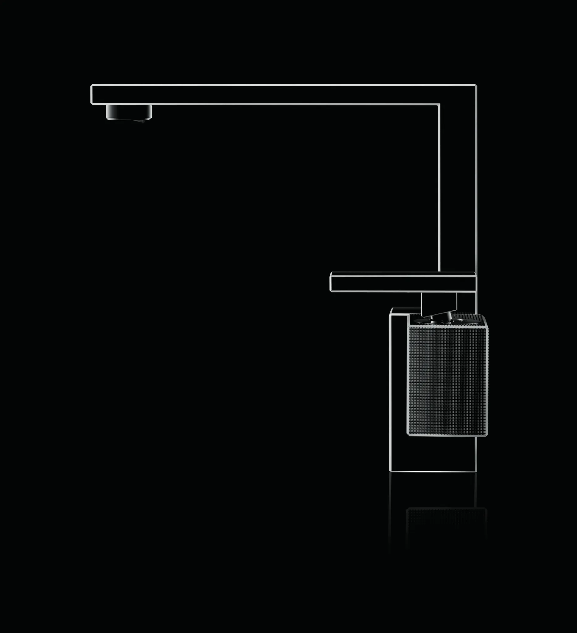 Hansgrohe AXOR Edge Einhebel-Waschtischmischer 190 mit Push-Open Ablaufgarnitur - Diamantschliff, Chrom Hansgrohe AXOR Edge Einhebel-Waschtischmischer 190 mit Push-Open Ablaufgarnitur - Diamantschliff, Chrom