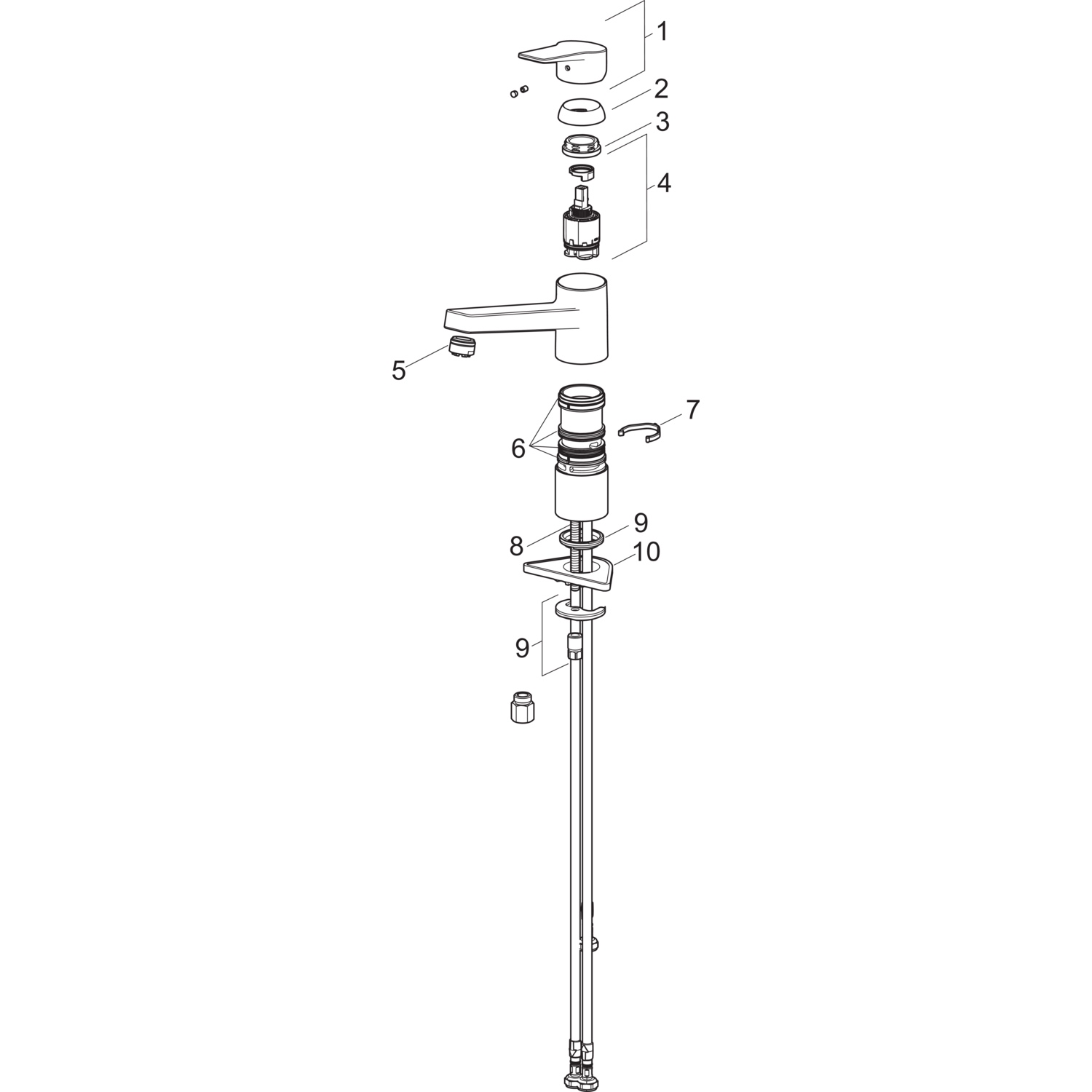 Hansa Einhand-Küchenarmatur Niederdruck „Twist“ Ausladung 199 mm in chrom Hansa Einhand-Küchenarmatur Niederdruck „Twist“ Ausladung 199 mm in chrom