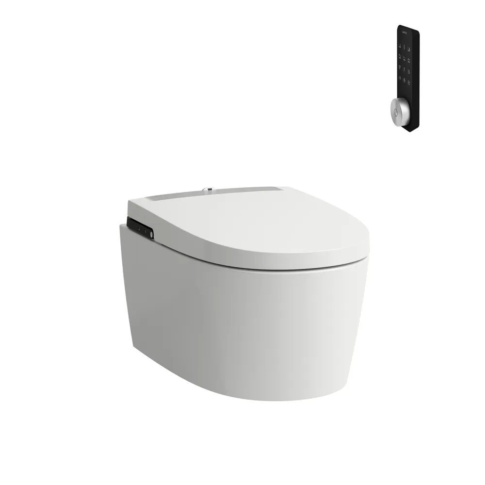 Dusch-WC wandhängend (Unterputzspülkasten, EN1717, EU-Stecker), inkl. App, IOT und Fernbedieung, Sitz & Deckel automatisches öffnen, UVC-Licht, silent flush Dusch-WC wandhängend (Unterputzspülkasten, EN1717, EU-Stecker), inkl. App, IOT und Fernbedieung, Sitz & Deckel automatisches öffnen, UVC-Licht, silent flush