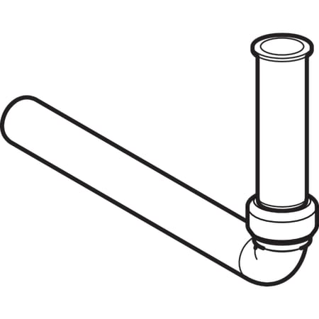 Verlängerung für Waschbeckenanschluss: d=32mm, weiß-alpin Verlängerung für Waschbeckenanschluss: d=32mm, weiß-alpin