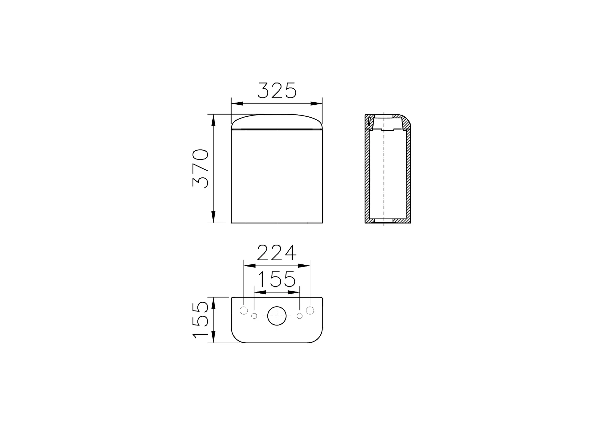 VitrA Sento Kids Aufsatzspülkasten Sanitärkeramik Weiß Hochglanz